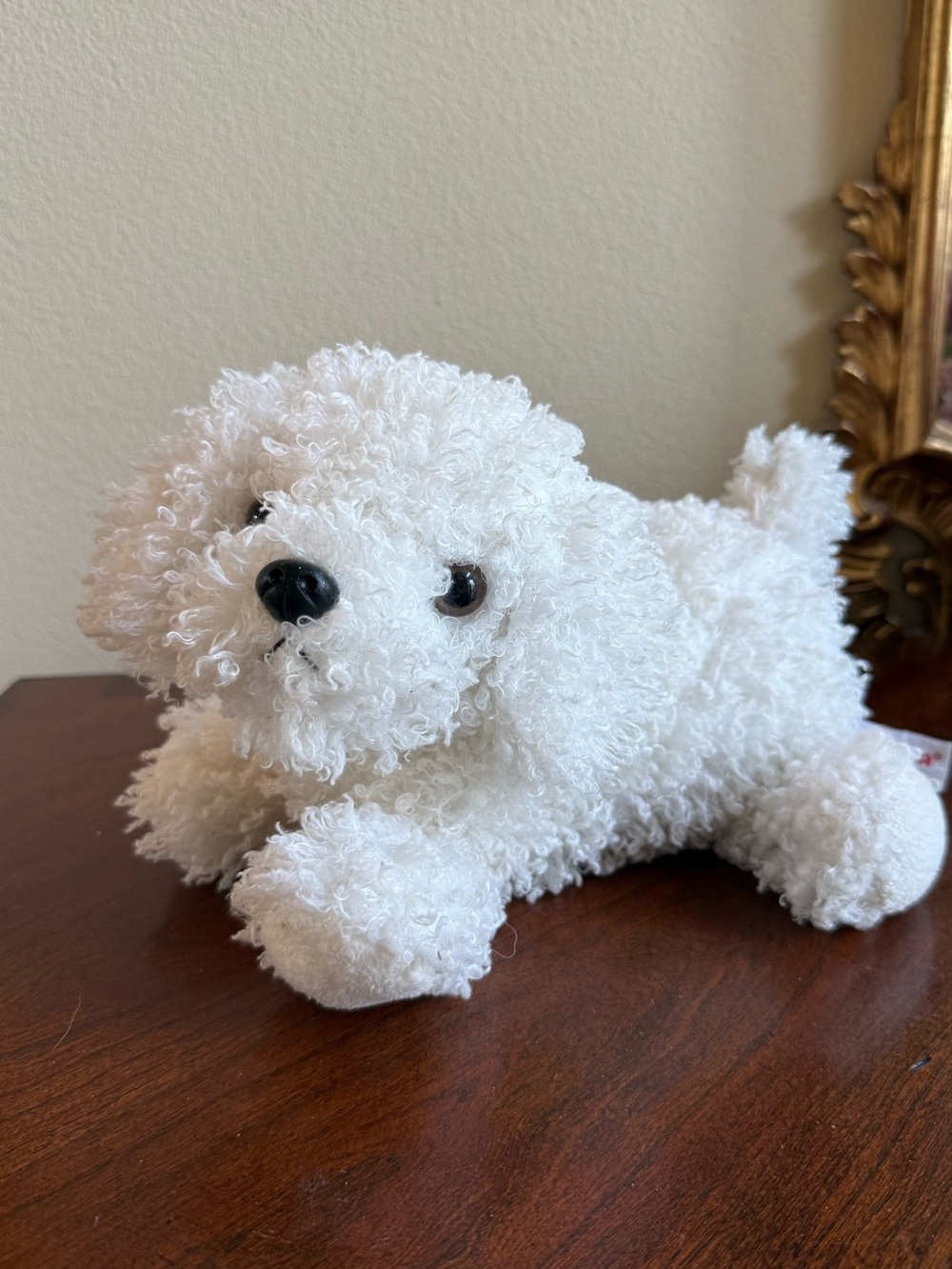 Aurora bichon stuffed toy dog